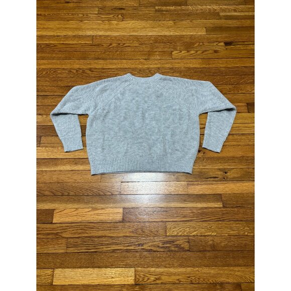 French Connection Womens Sweater Sz Medium Gray Embellished Pearls Acrylic NWT - Picture 7 of 7